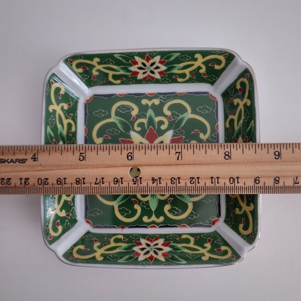 ‼️SOLD‼️ KASHMIR Takahashi Porcelain Hand decorated Trinket Dish Bowl VTG 1981 - Picture 7 of 8